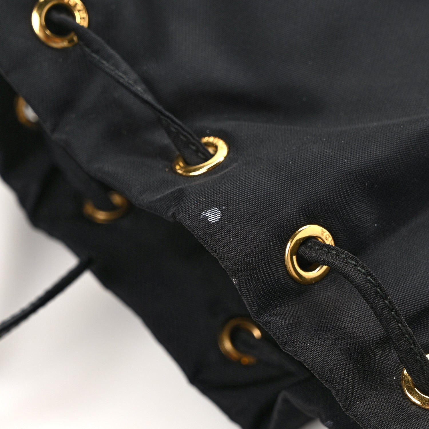 Prada Nylon Vela Saffiano Mini Bucket Crossbody Bag Black 10 of 11
