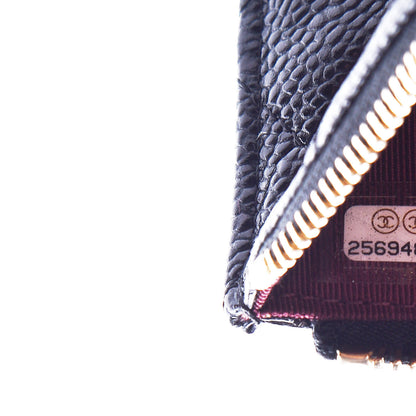 Chanel Caviar Quilted Classic Zip Pouch Black 7 of 7