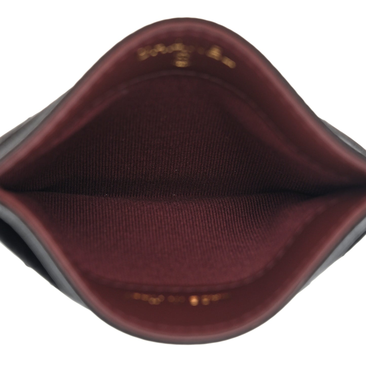 Caviar Quilted Card Holder Black