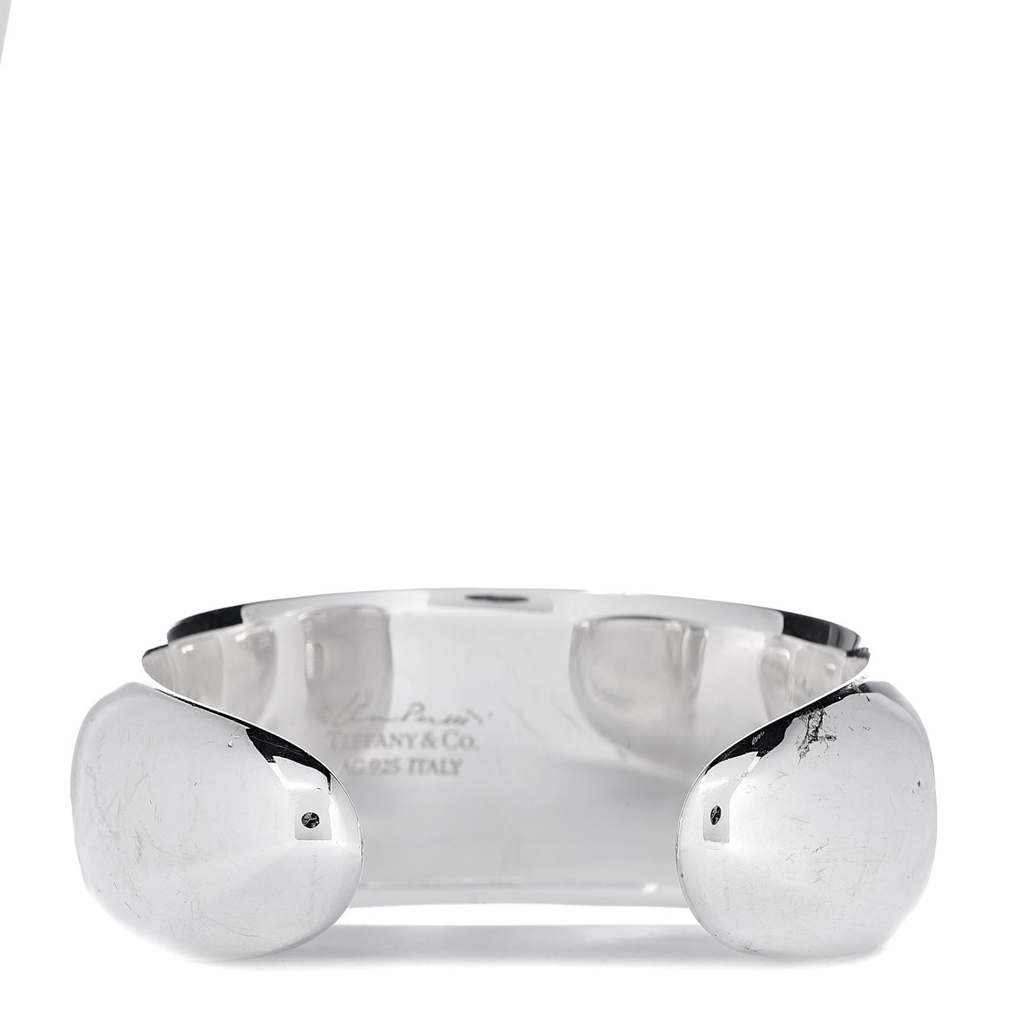 Sterling Silver Elsa Peretti Faceted Cuff Bracelet