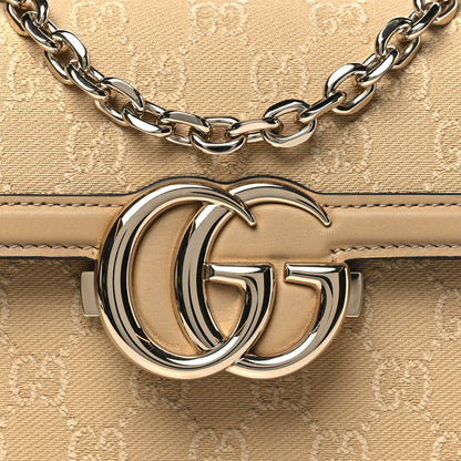 Gucci Monogram Small Gucci Go Shoulder Bag Beige 8 of 10