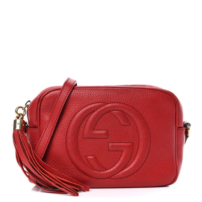 Gucci Pebbled Calfskin Small Soho Disco Bag Tabasco Red 1 of 13