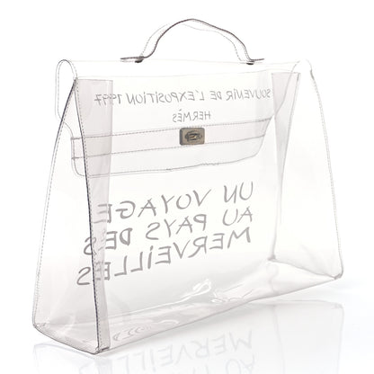 Hermes Vinyl Souvenir De L'Exposition Kelly Transparent 3 of 10