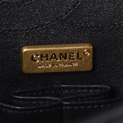 Chanel Aged Calfskin Quilted Casino 2.55 Reissue 225 Flap Black 6 of 10