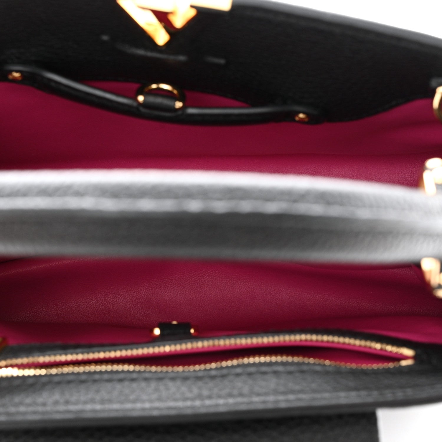 Louis Vuitton Taurillon Capucines BB Black 5 of 10
