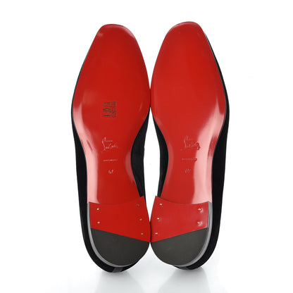 Christian Louboutin Velvet Rivalion Mens Slippers 47 Black 5 of 9