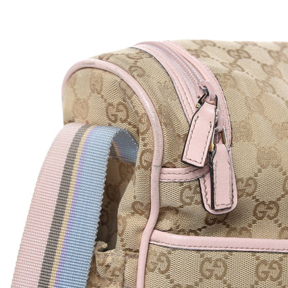 Gucci Monogram Web Diaper Bag Pink 15 of 22