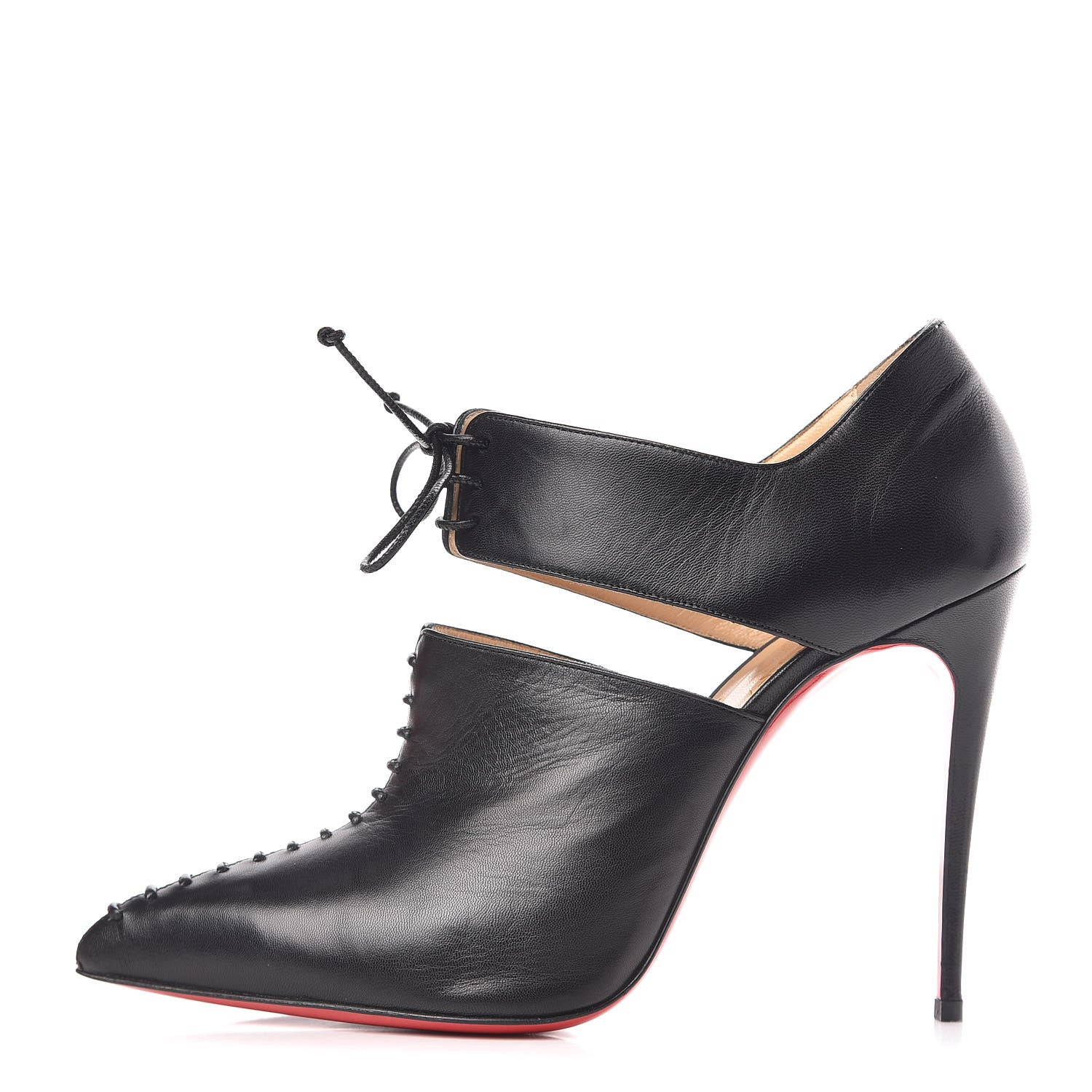 Christian Louboutin Kid Corsita 120 Ankle Boots 39.5 Black 1 of 9