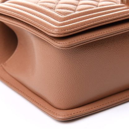 Chanel Caviar Quilted Medium Boy Flap Brown 8 of 10