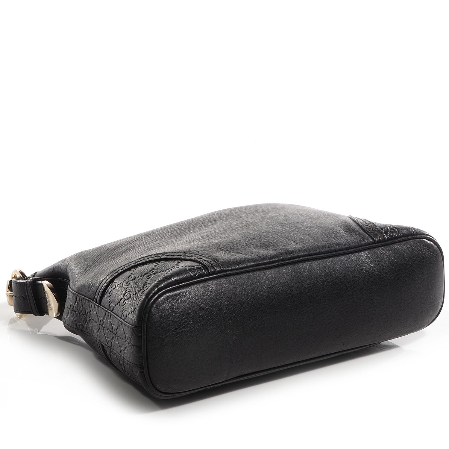 Gucci Leather Guccissima Medium Signoria Hobo Black 6 of 9