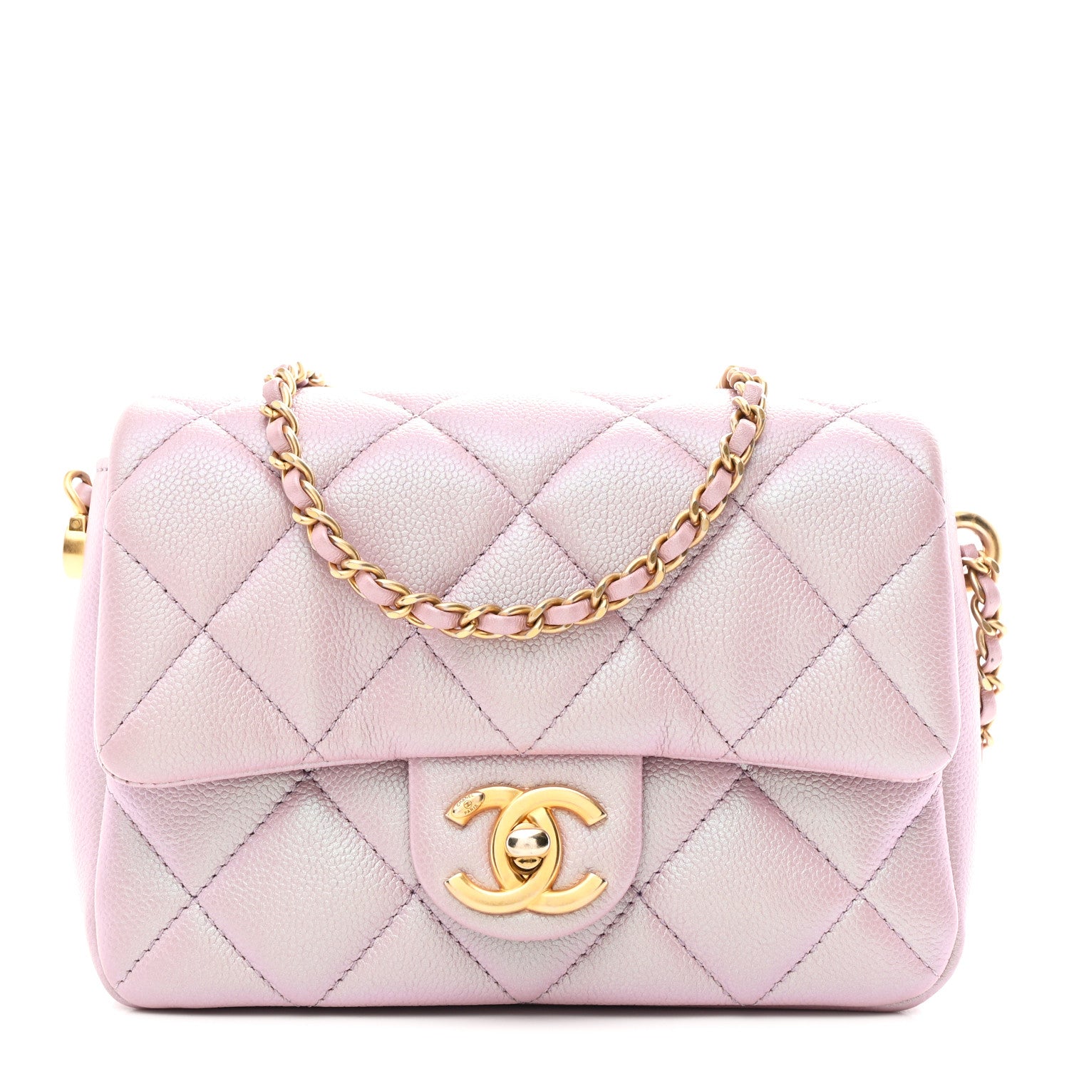 Chanel Iridescent Caviar Quilted Mini My Perfect Flap Pink 1 of 11