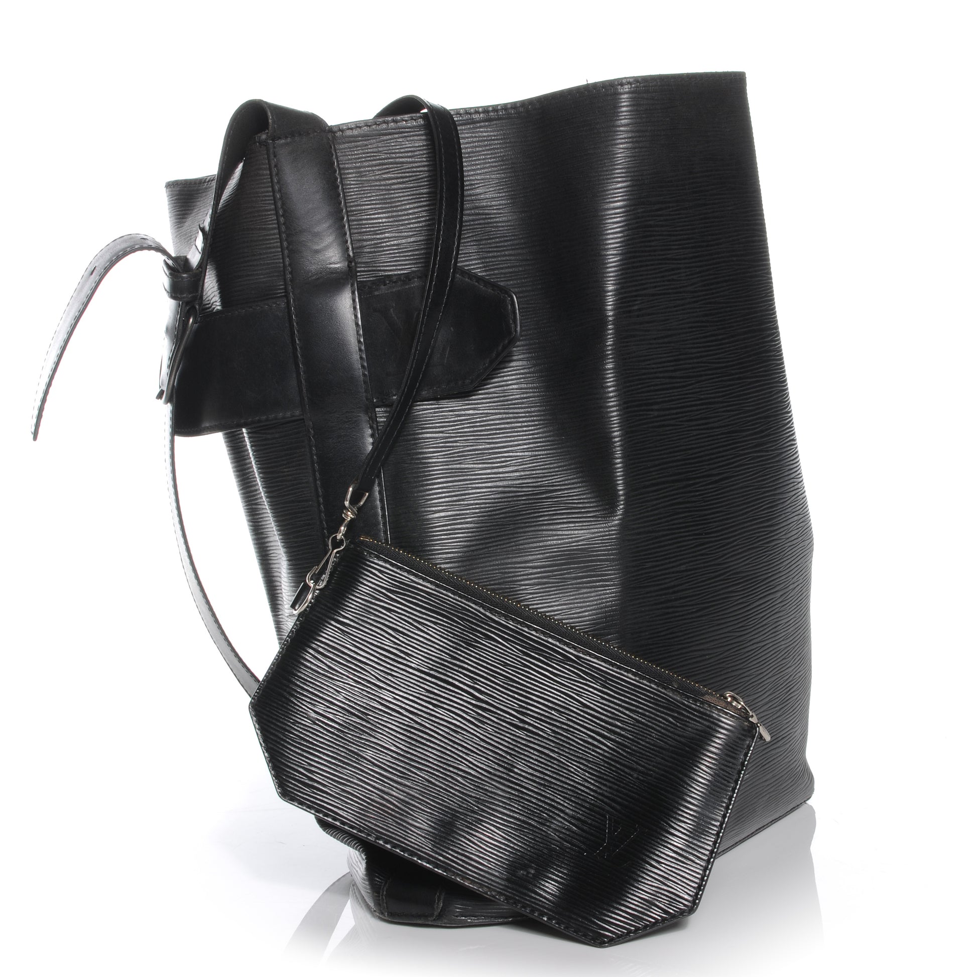 Louis Vuitton Epi Sac D'Epaule Black 5 of 7