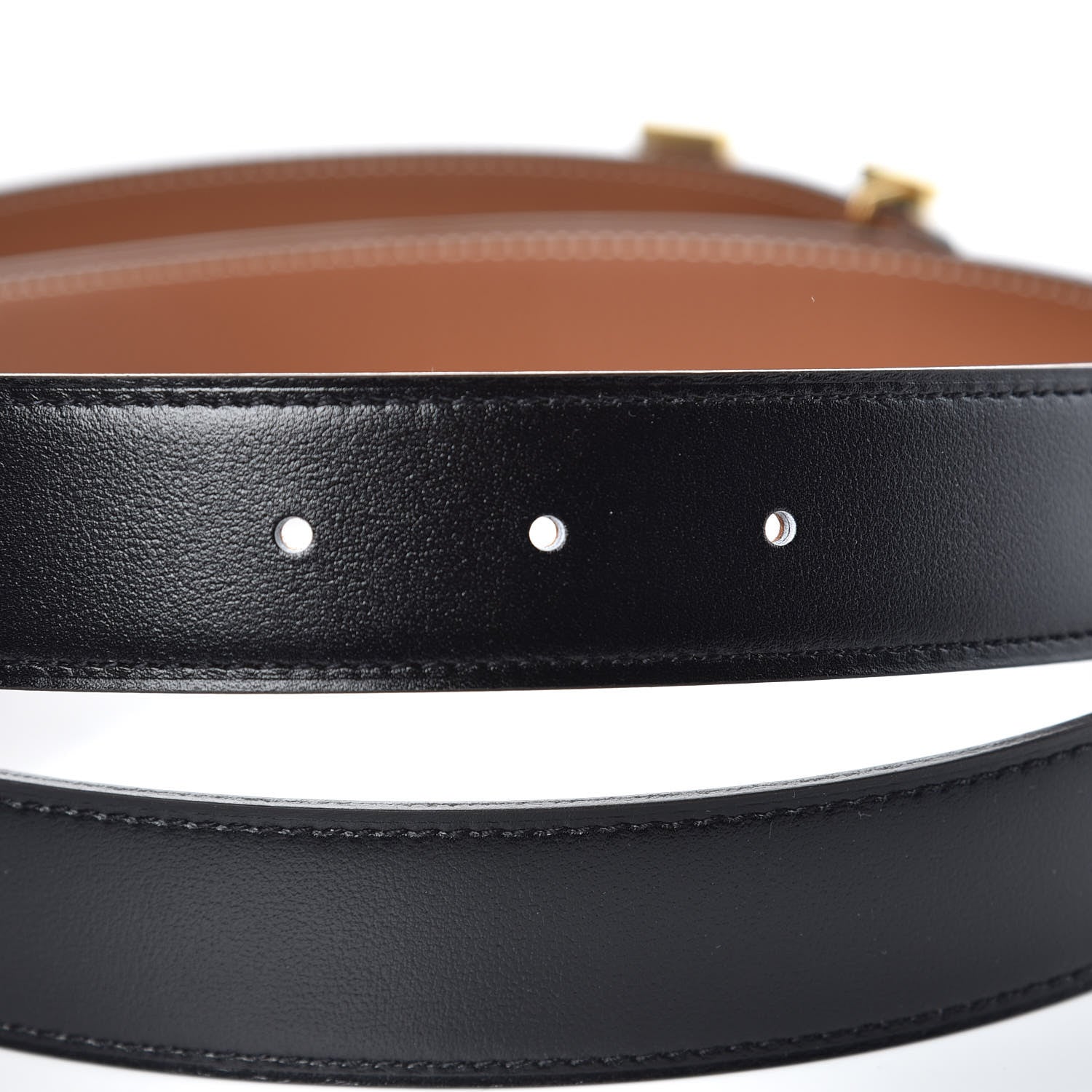 Hermes Box Togo 32mm H Belt 110 Black Gold 5 of 7