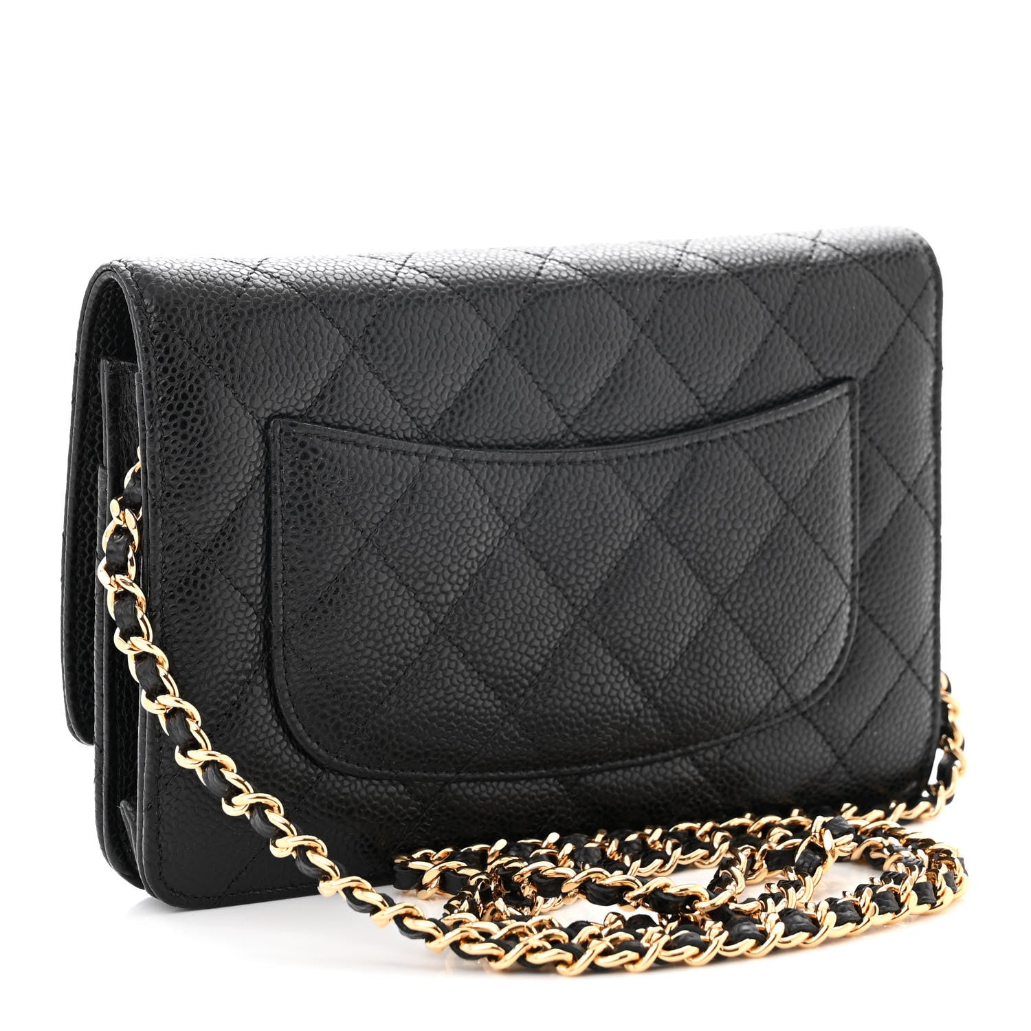 Chanel Caviar Quilted Wallet on Chain WOC Black 2 of 10