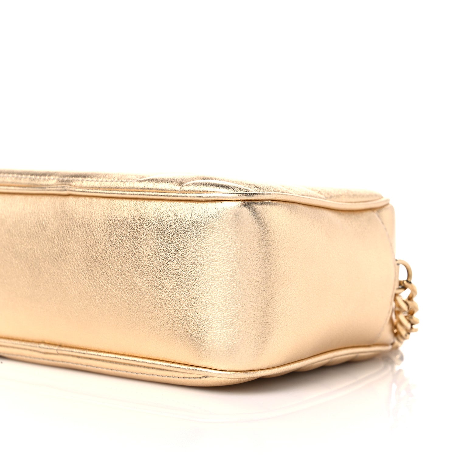 Jimmy Choo Metallic Nappa Quilted Varenne Camera Bag Gold 8 of 8