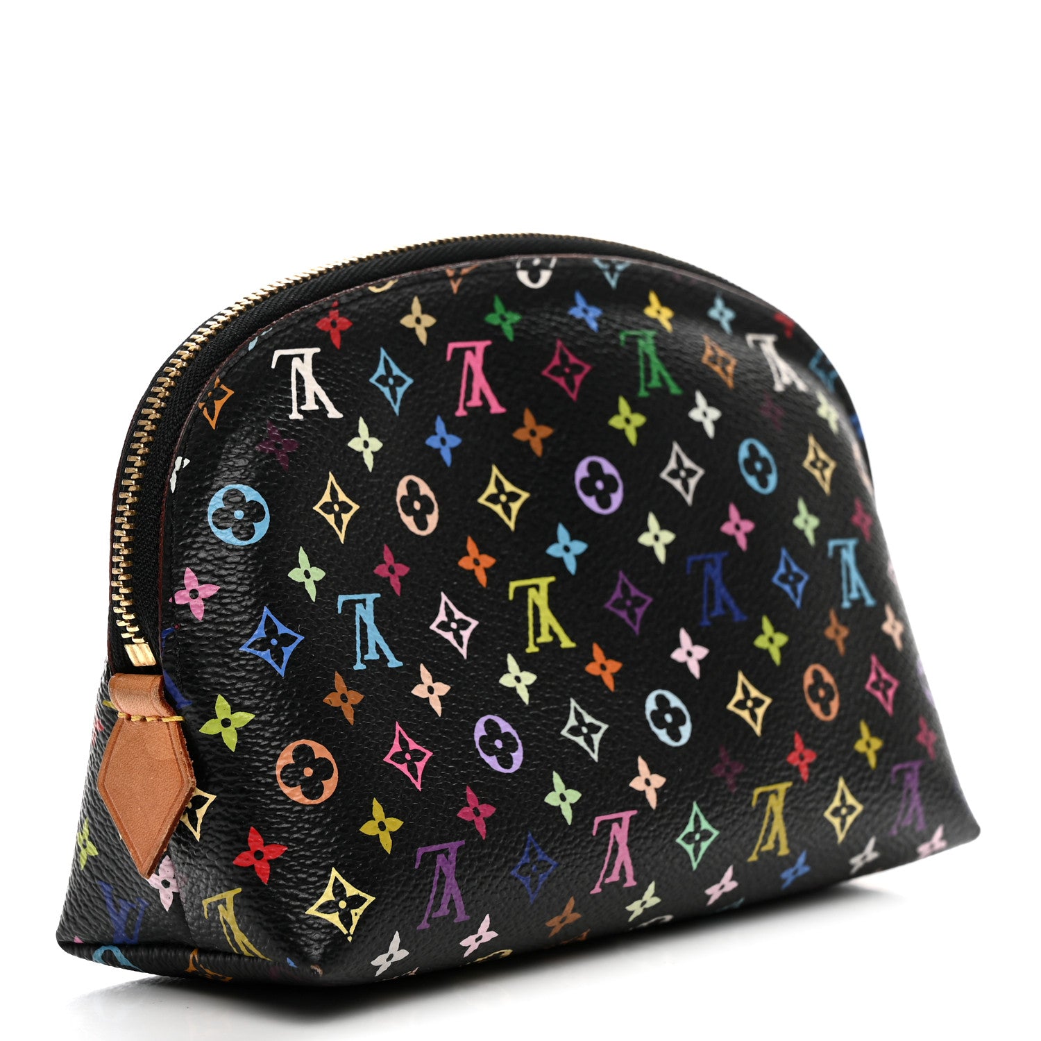 Louis Vuitton Monogram Multicolor Cosmetic Pouch Black Grenade 3 of 8