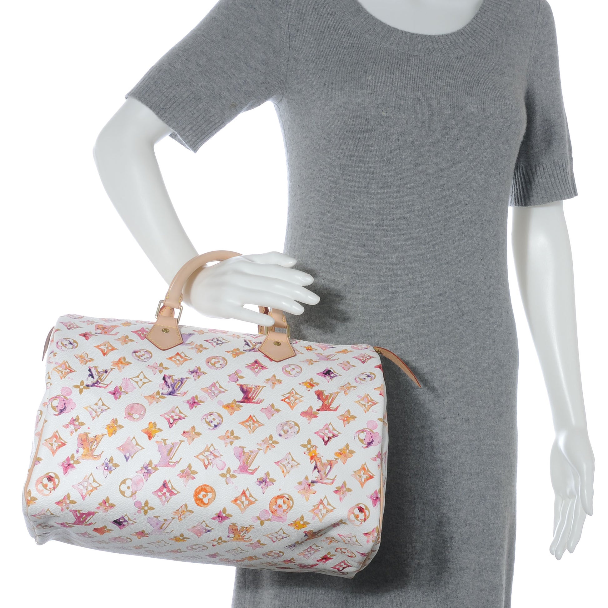 Louis Vuitton Watercolor Aquarelle Speedy 35 White 2 of 7