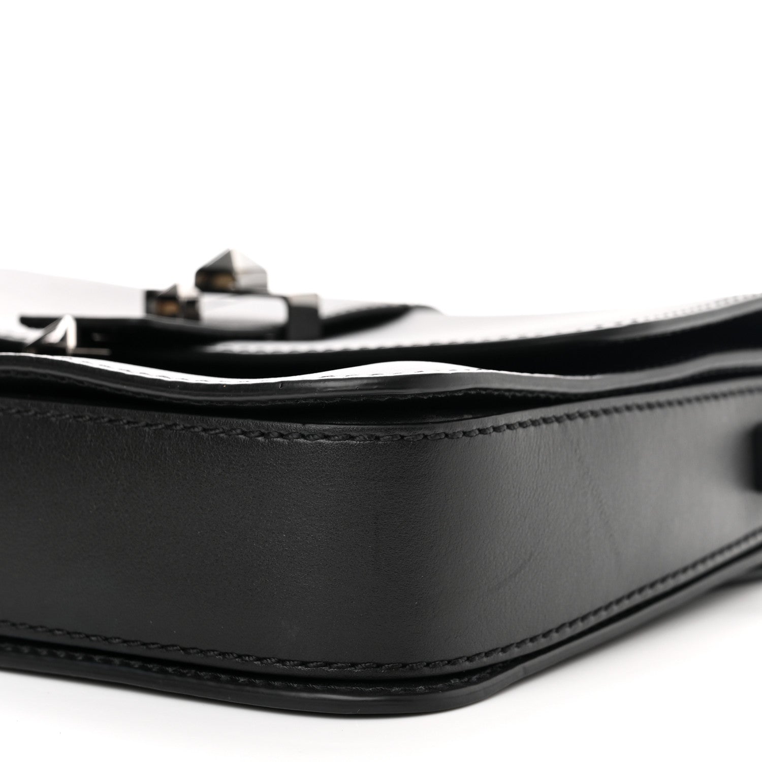 Valentino Garavani Vitello B-Rockstud Flap Black 9 of 11