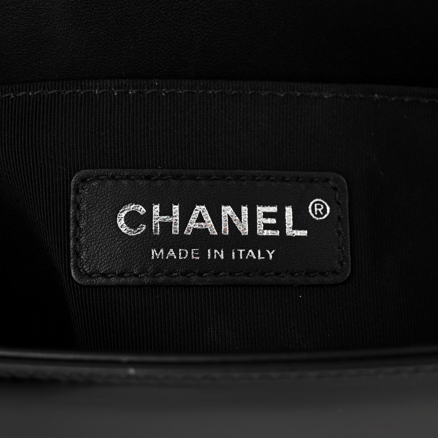 Chanel Patent Glitter PVC Chevron Quilted Small Boy Flap Black Silver 6 of 10