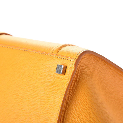 Celine Grained Calfskin Medium Phantom Luggage Saffron 21 of 29