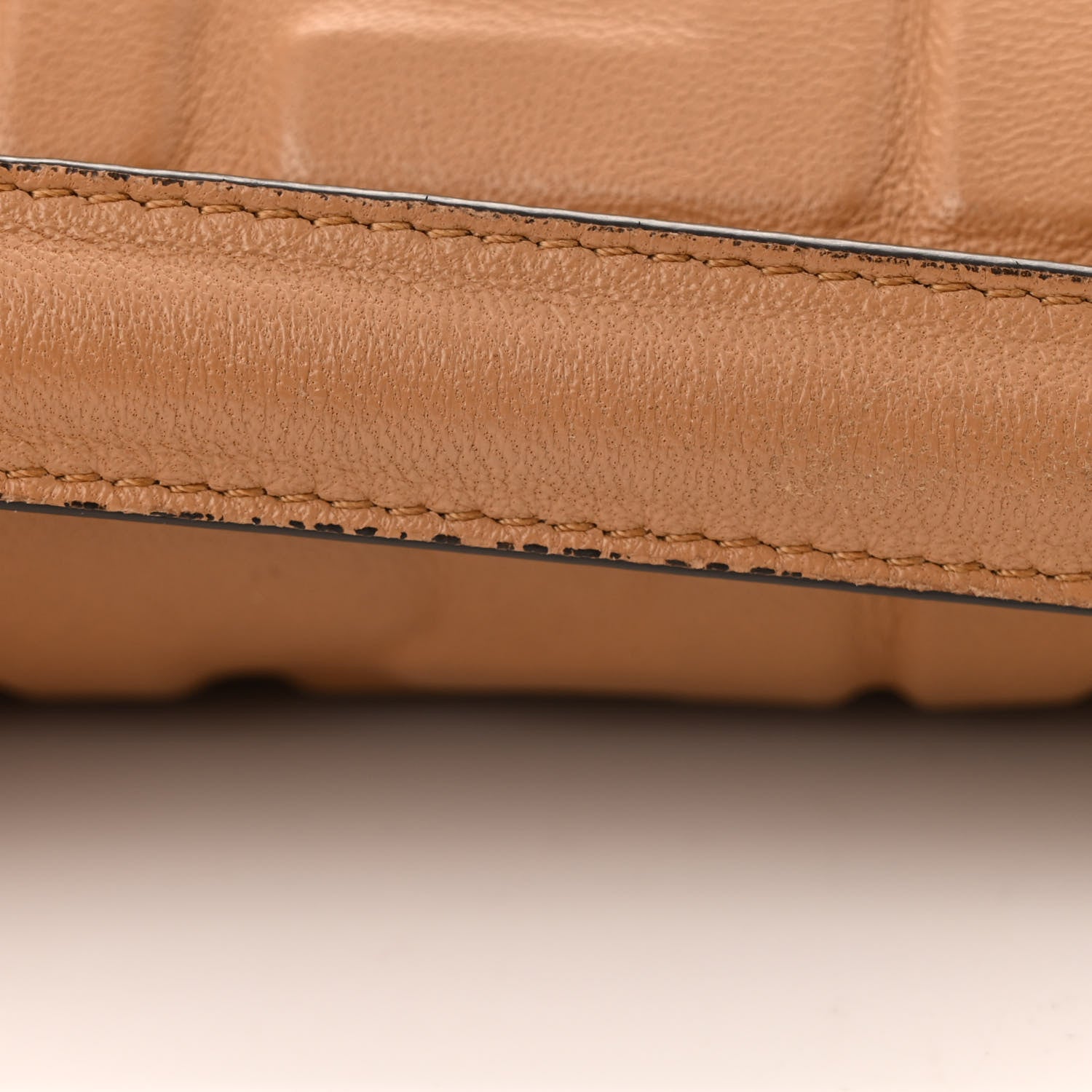 Fendi Nappa FF 1974 Embossed Baguette Miele Scuro 15 of 15