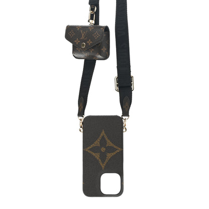 Louis Vuitton Monogram Bumper On Strap iPhone 13 Pro Black 3 of 7