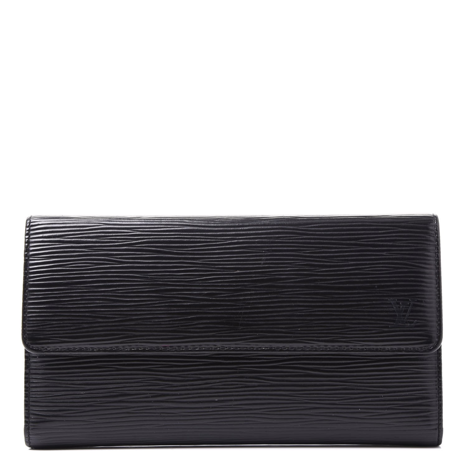 Louis Vuitton Epi Porte Tresor International Wallet Black 1 of 9