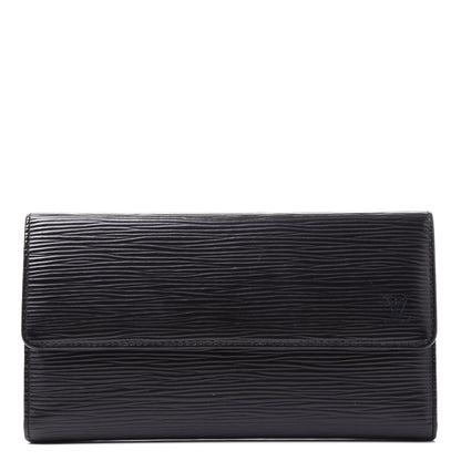 Louis Vuitton Epi Porte Tresor International Wallet Black 1 of 9