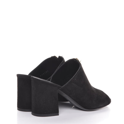 Louis Vuitton Suede Bahiana Mules 35 Black 4 of 8