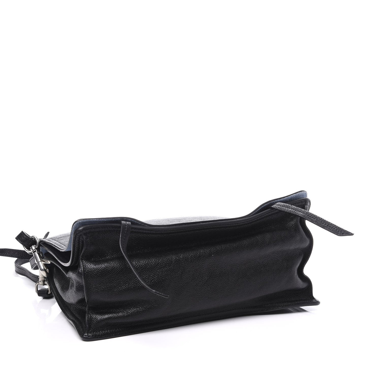 Glace Calf Etiquette Flap Black Astrale