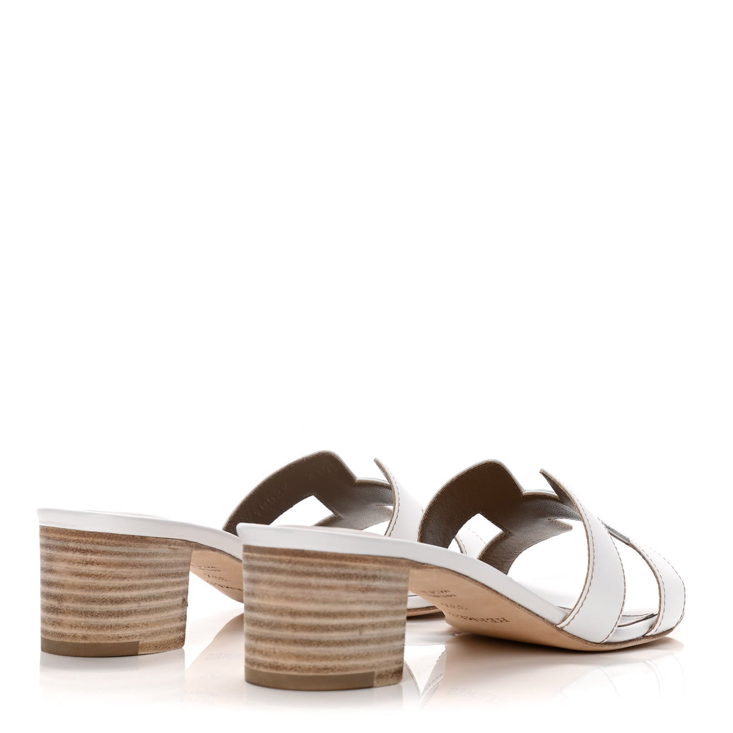 Calfskin Oasis Sandals 39.5 White
