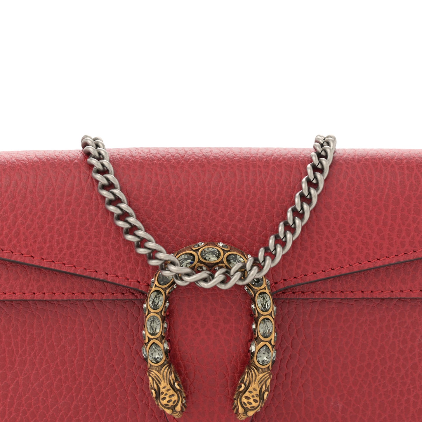 Calfskin Super Mini Dionysus Shoulder Bag Hibiscus Red