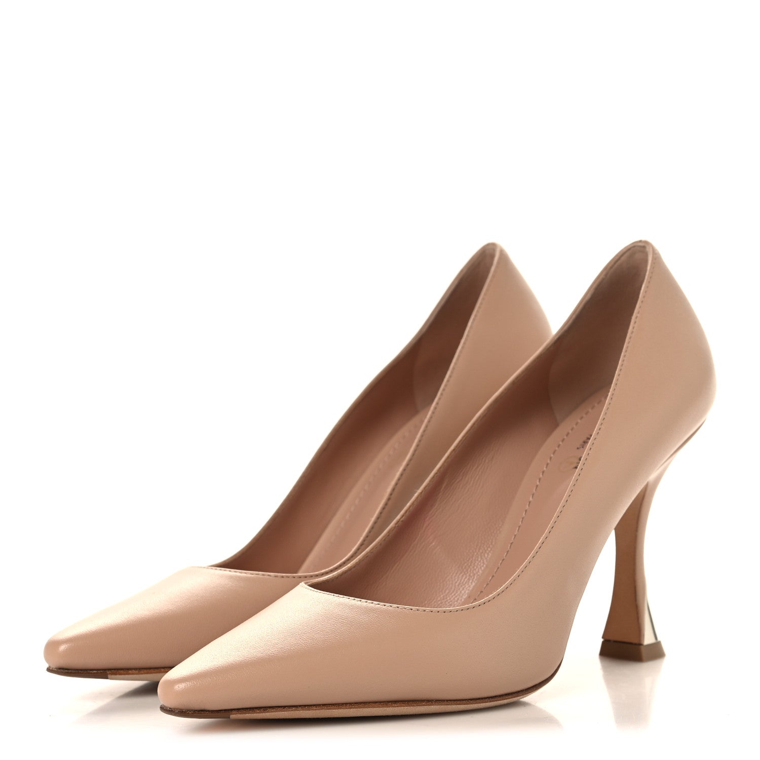 Louis Vuitton Lambskin Sparkle Pumps 35 Nude 4 of 8