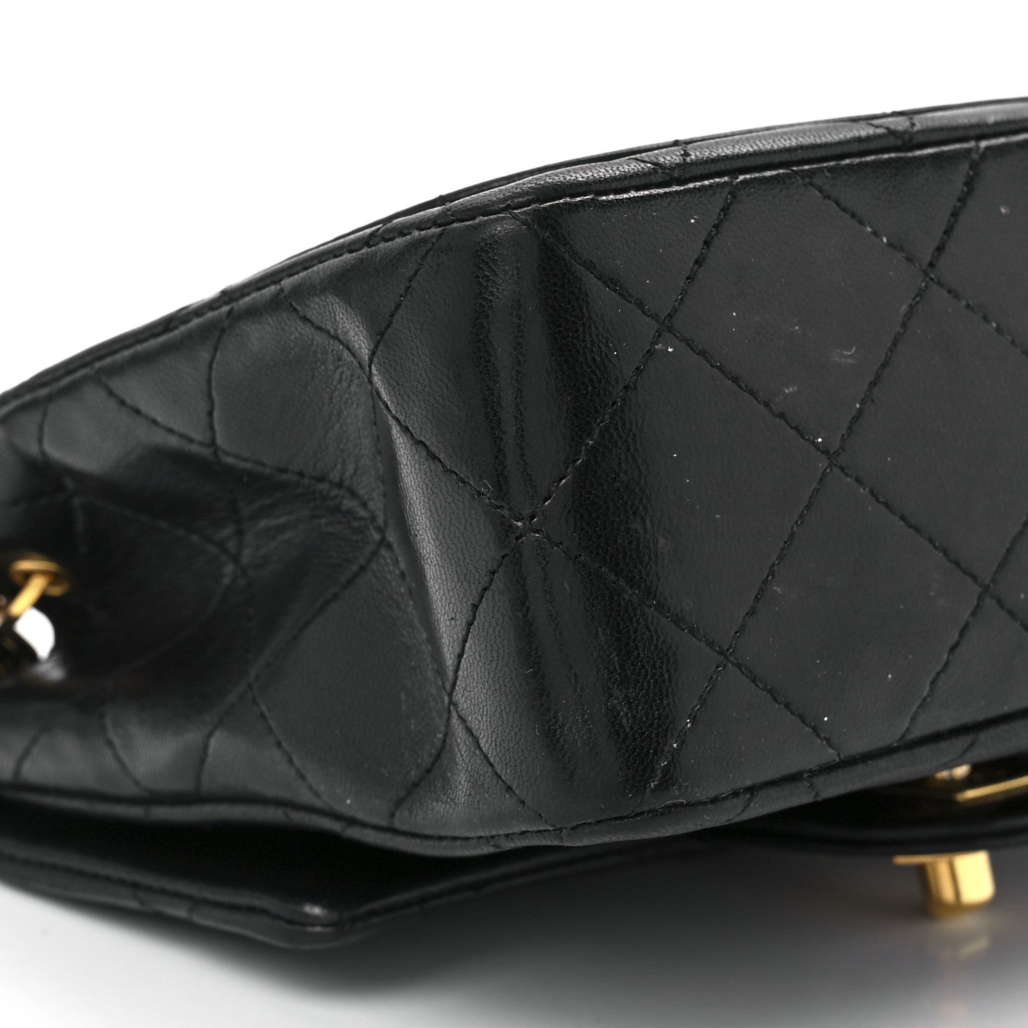 Chanel Lambskin Quilted Mini Square Flap Bag Black 11 of 12
