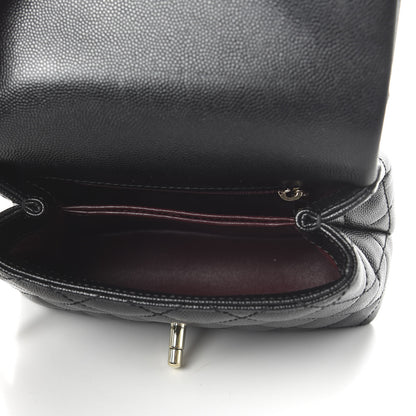 Chanel Caviar Quilted Extra Mini Coco Handle Flap Black 5 of 10