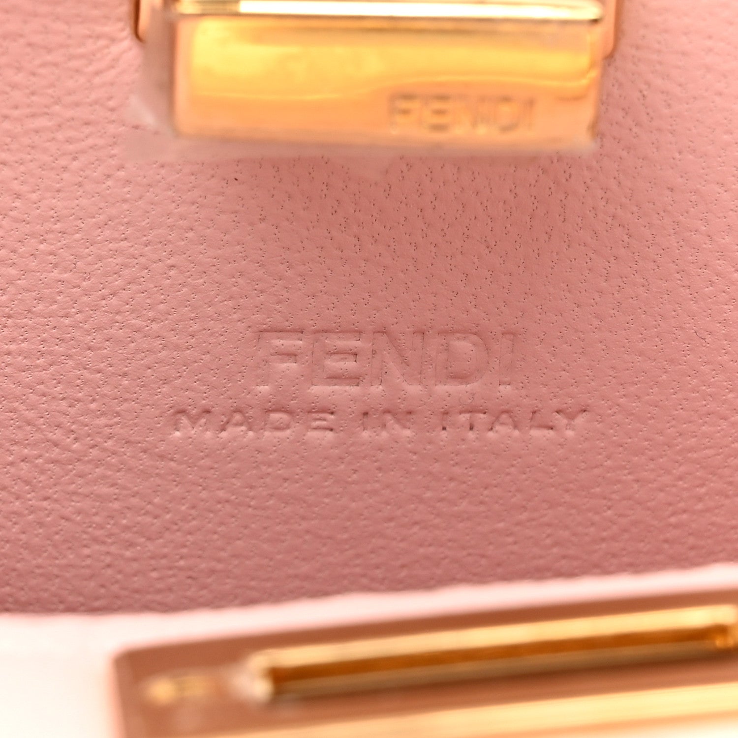 Fendi Shiny Nappa Nano Peekaboo Maxi Handle Satchel Rosa Confetto 7 of 11