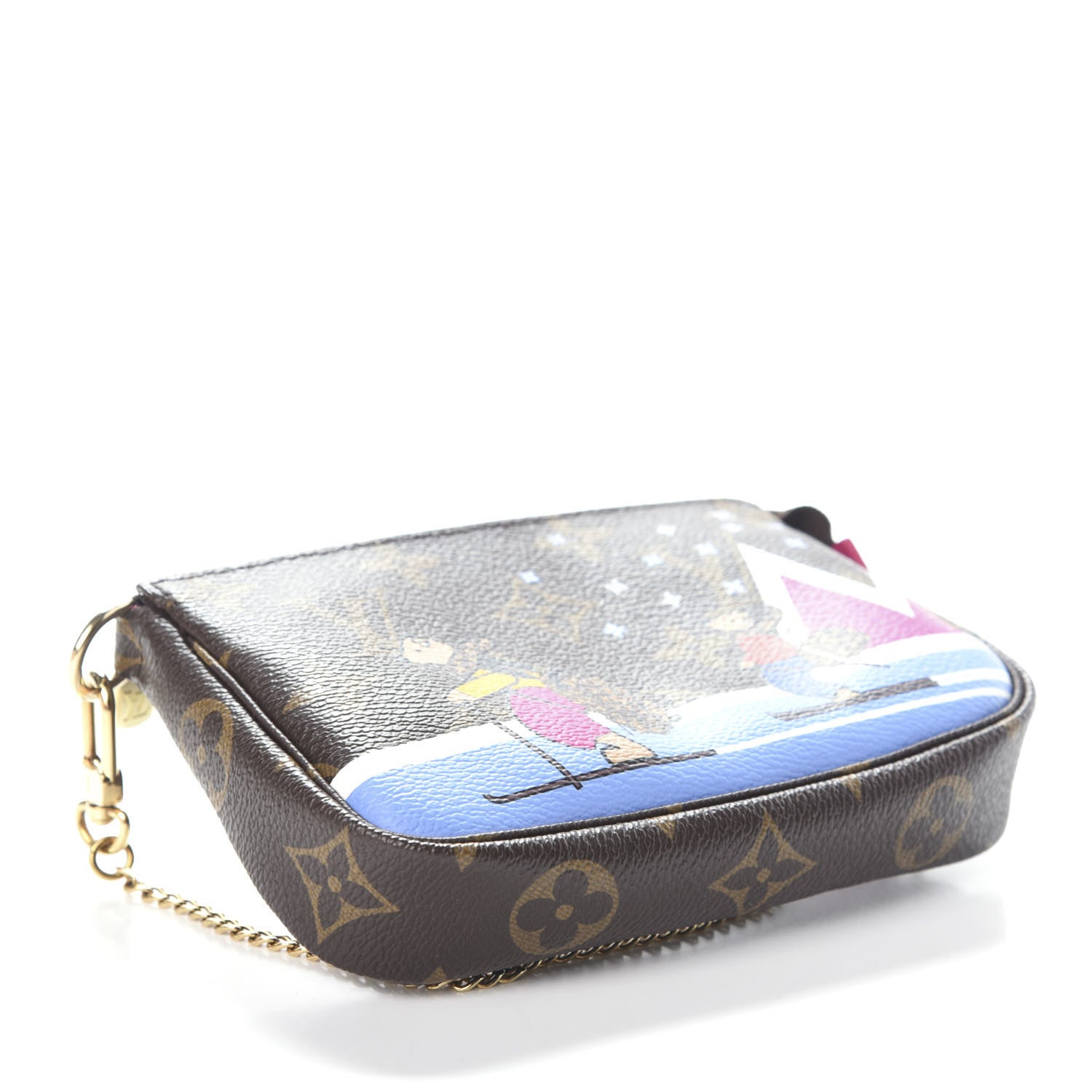 Louis Vuitton Monogram 2018 Christmas Animation Mini Bears Pochette Accessories 4 of 7