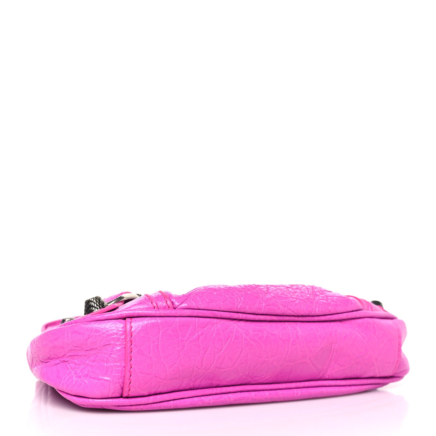 Balenciaga Agneau Arena Le Cagole Mini Purse With Chain Lipstick Pink 4 of 9