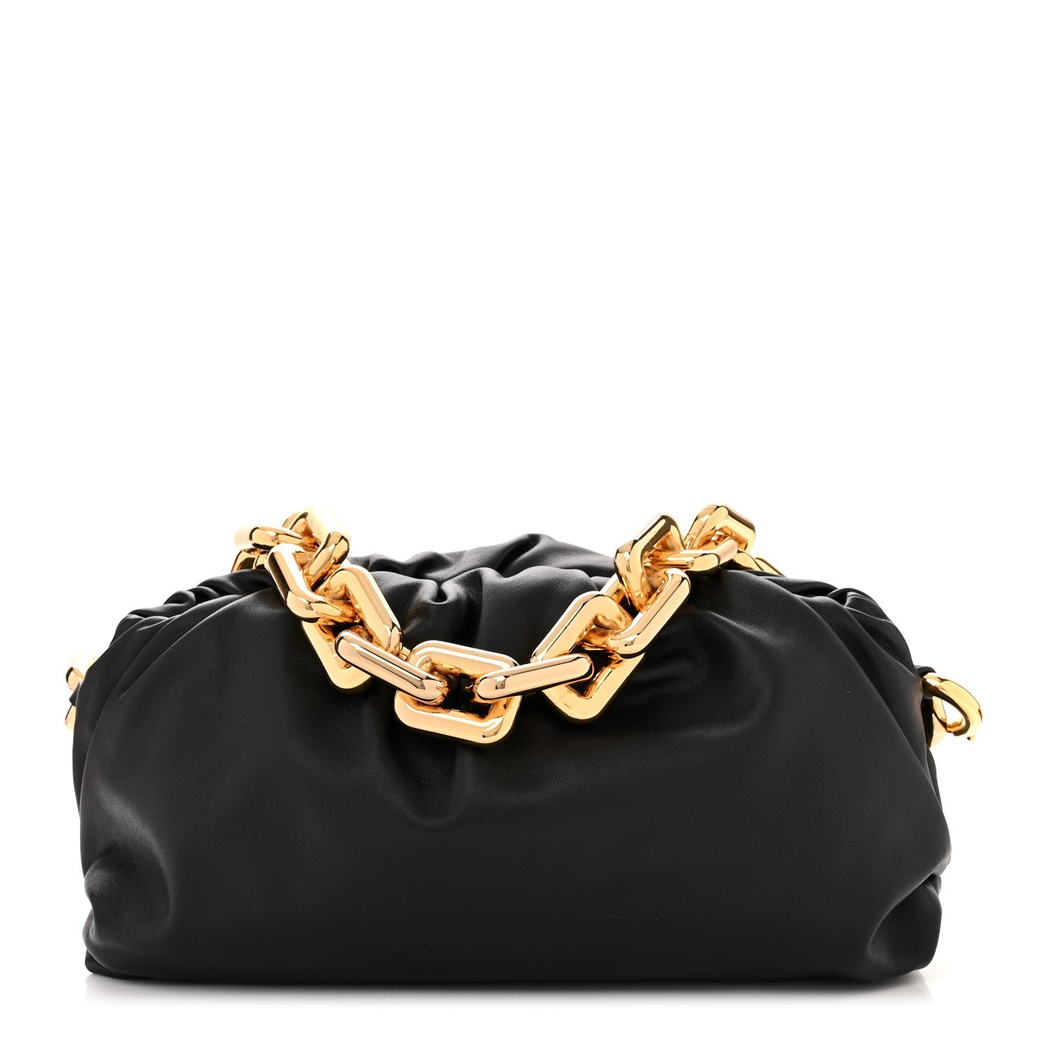 Bottega Veneta Calfskin The Pouch Chain Black 1 of 10