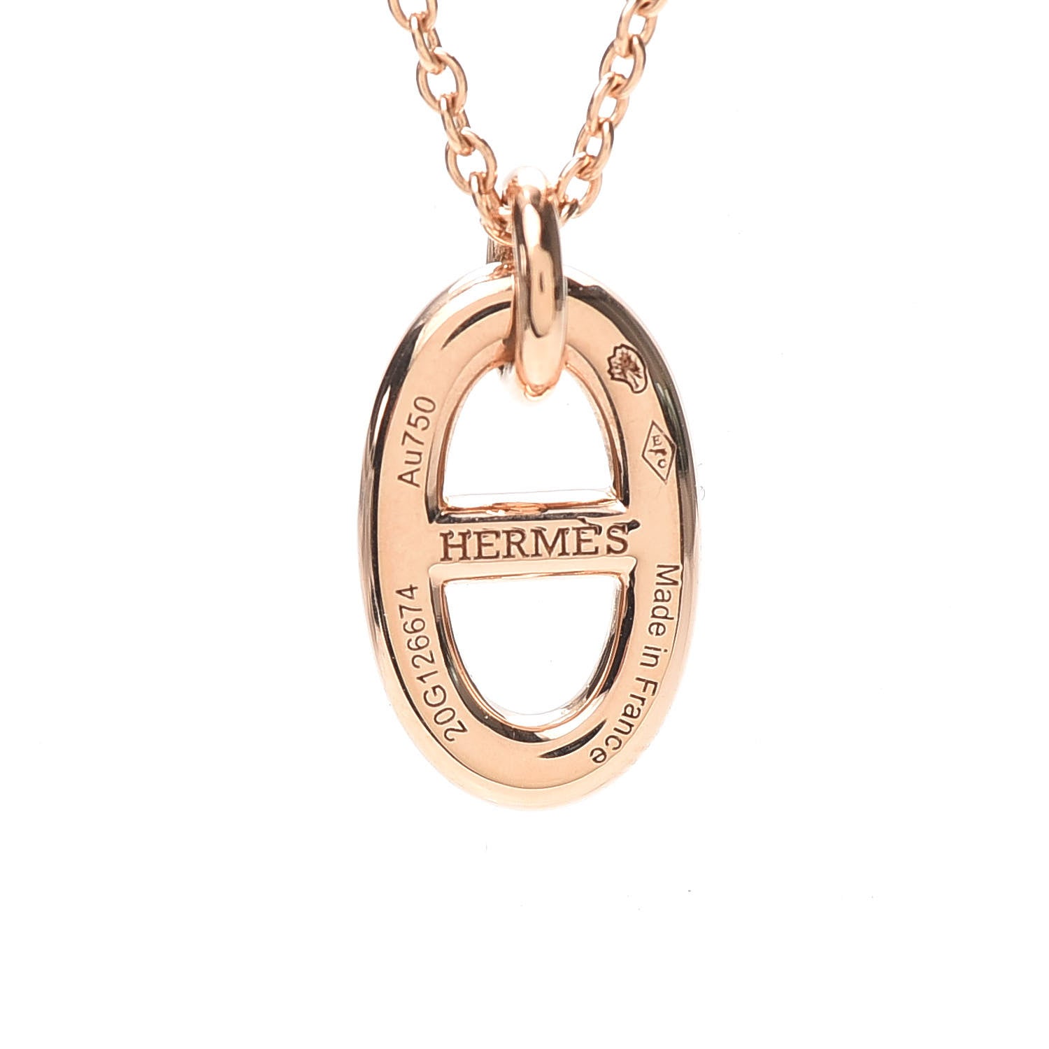 Hermes 18K Rose Gold PM Farandole Pendant Necklace 5 of 6