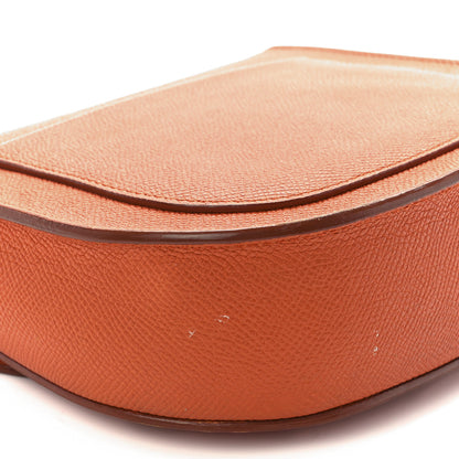 Celine Grained Calfskin Small Trotteur Carnelian 10 of 13