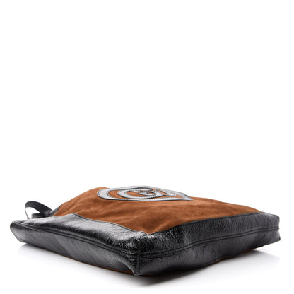Gucci Suede Large Ophidia Vertical Shopping Tote Chestnut 4 of 11