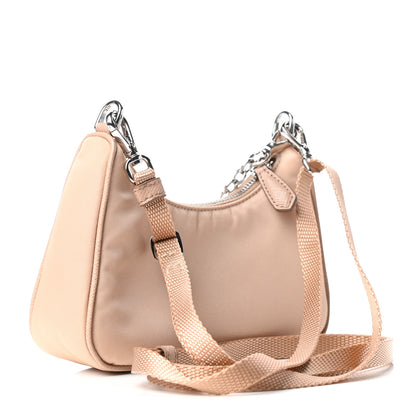 Prada Tessuto Nylon Saffiano Mini Re-Edition 2000 Shoulder Bag Cammeo 3 of 10