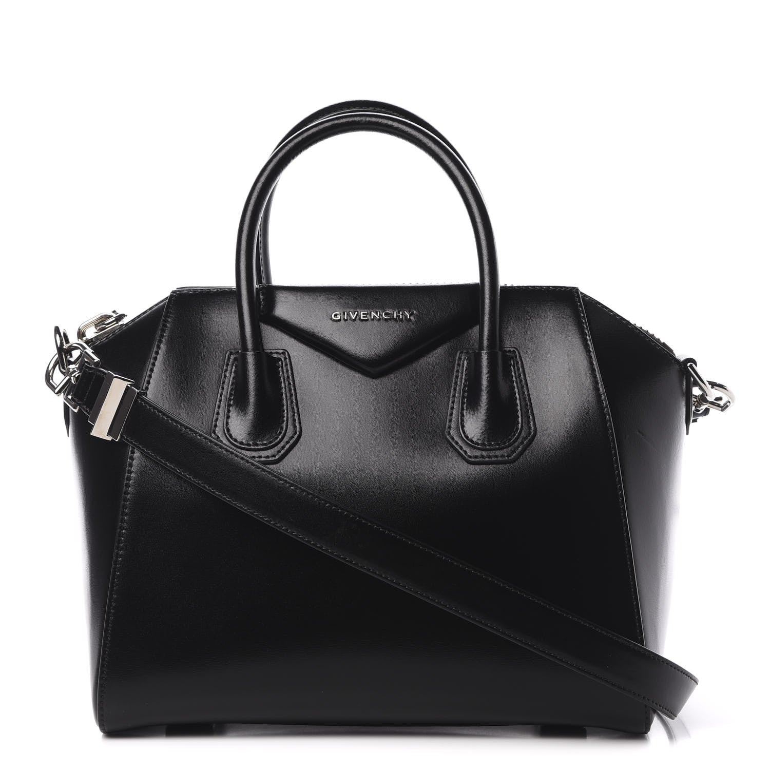Givenchy Shiny Lord Calfskin Small Antigona Black 1 of 12