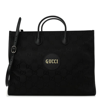 Gucci Econyl Nylon Monogram Large Off The Grid Tote Bag Black 1 of 10