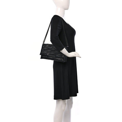 Balenciaga Nappa BB Monogram Embossed Medium Triplet Bag Black 3 of 9