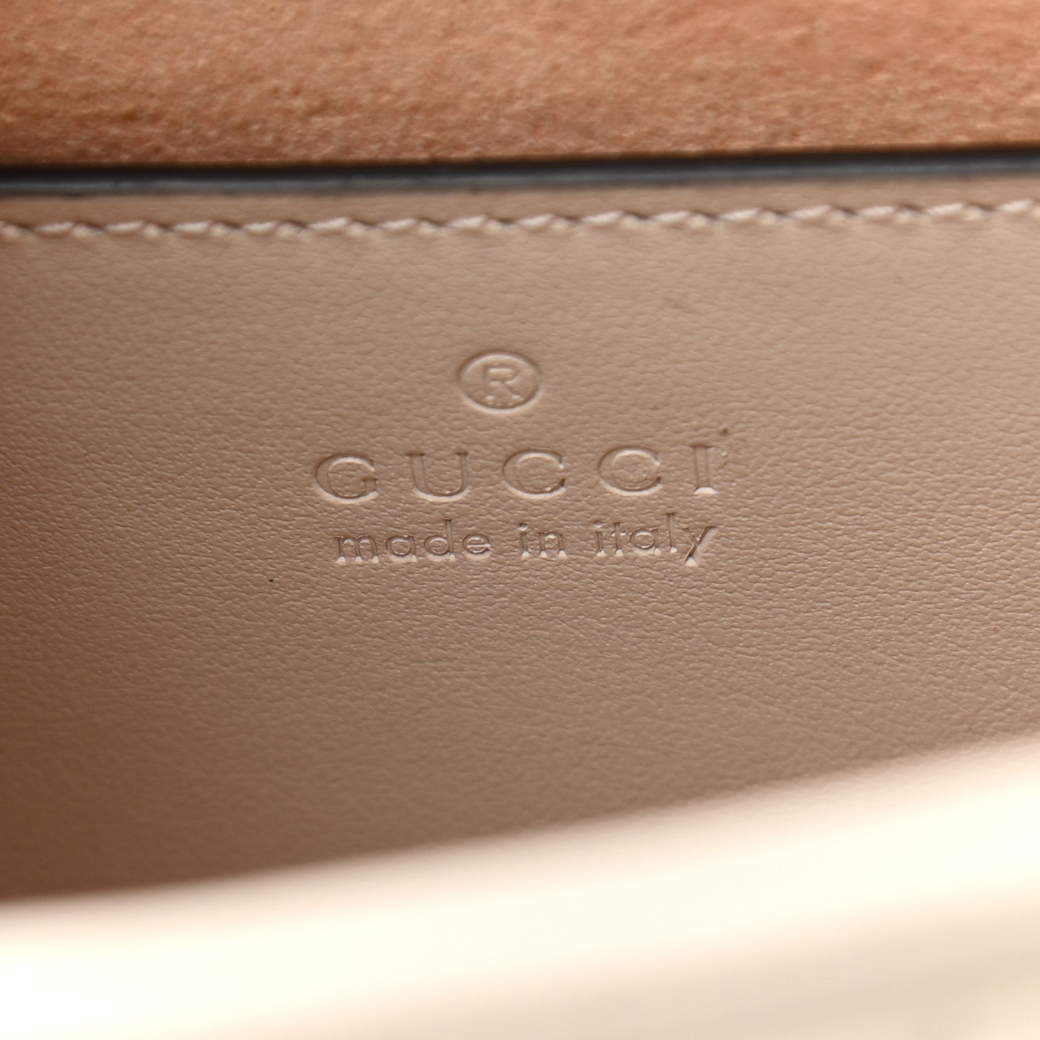 Gucci Calfskin Matelasse Aria Mini GG Marmont Top Handle Shoulder Bag Mystic White 5 of 10