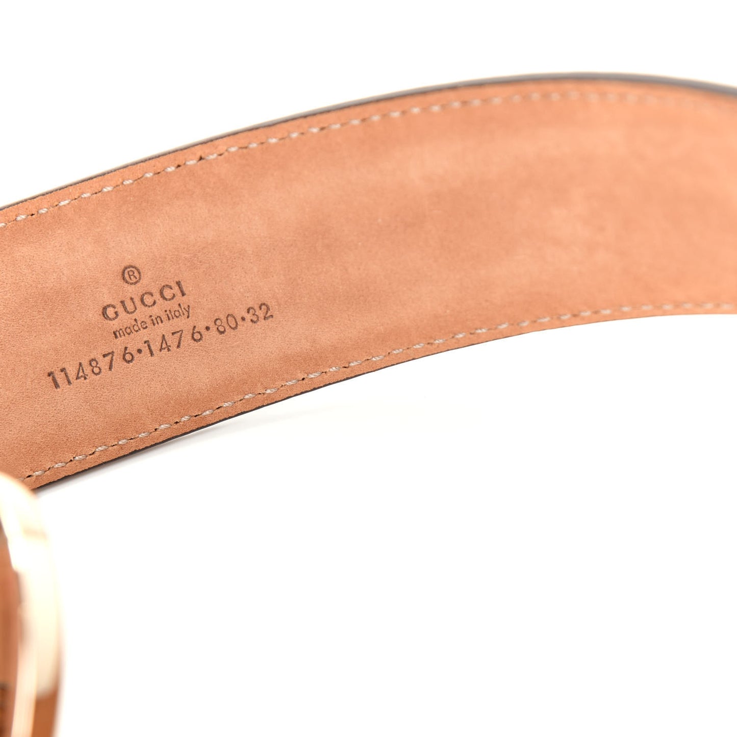 Guccissima Interlocking G Belt 80 32 Light Pink