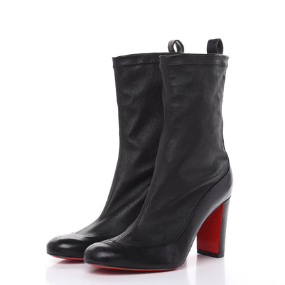 Christian Louboutin Nappa Stretch Gena 85 Bootie 37.5 Black 3 of 10