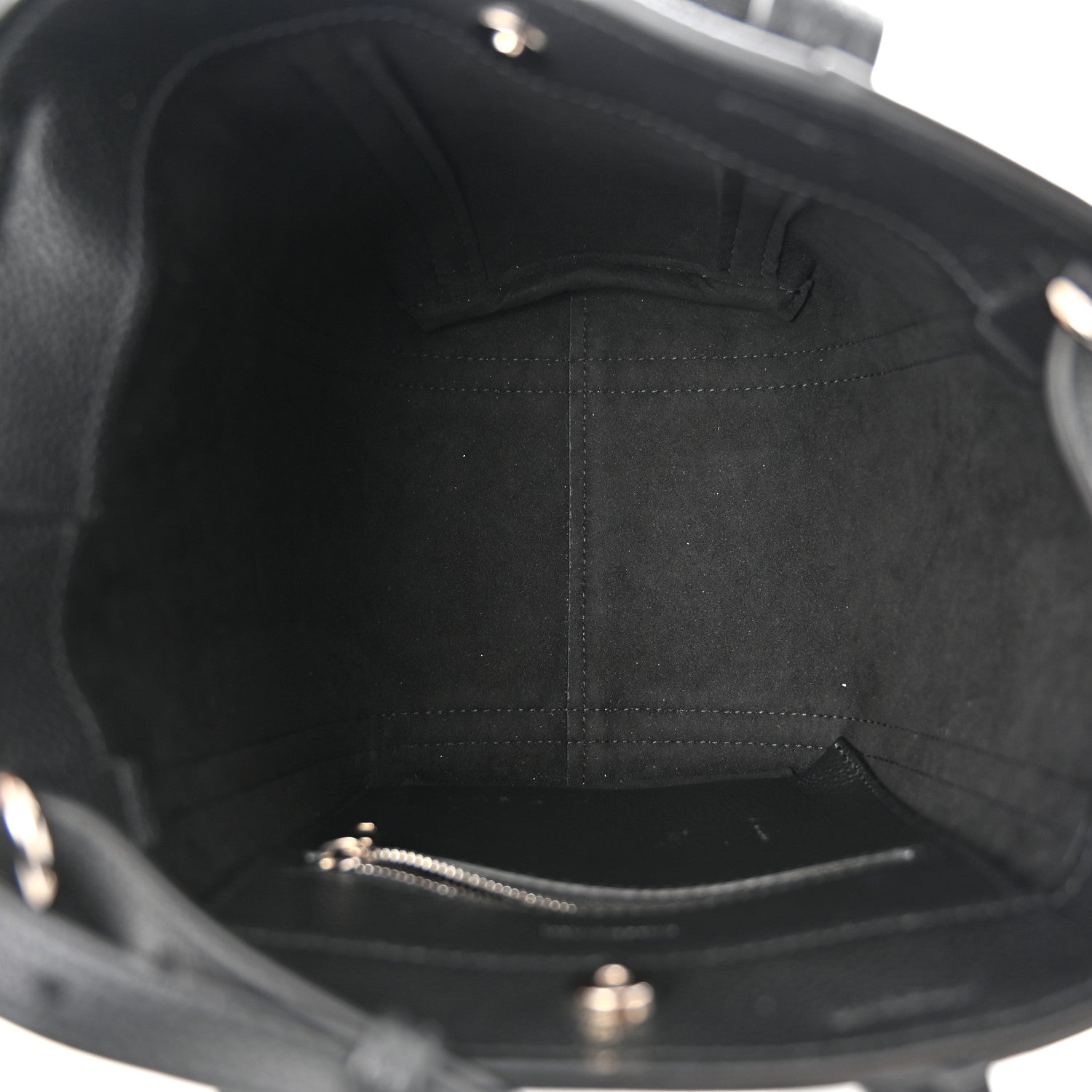 Balenciaga Grained Calfskin XS Everyday North South Shoulder Tote Bag Black 5 of 12